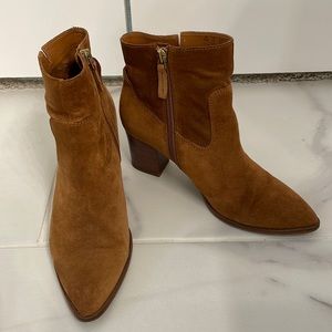 Franco Sarto Suede Booties - Size 6.5